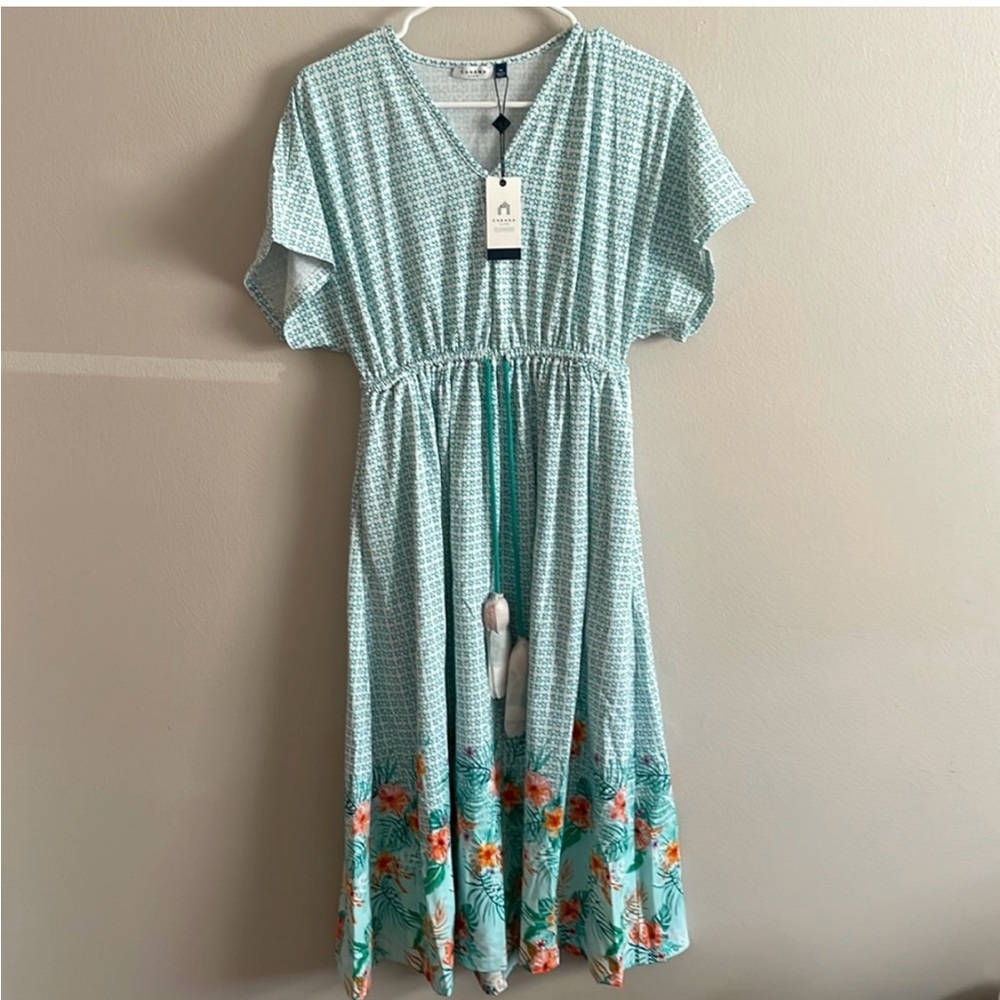 Cabana Life Cayman Cover Luxe Tie waist Midi Dress - Picture 4 of 16